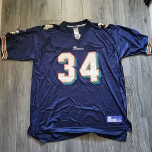 Navy Miami Dolphins Jersey Ricky Williams